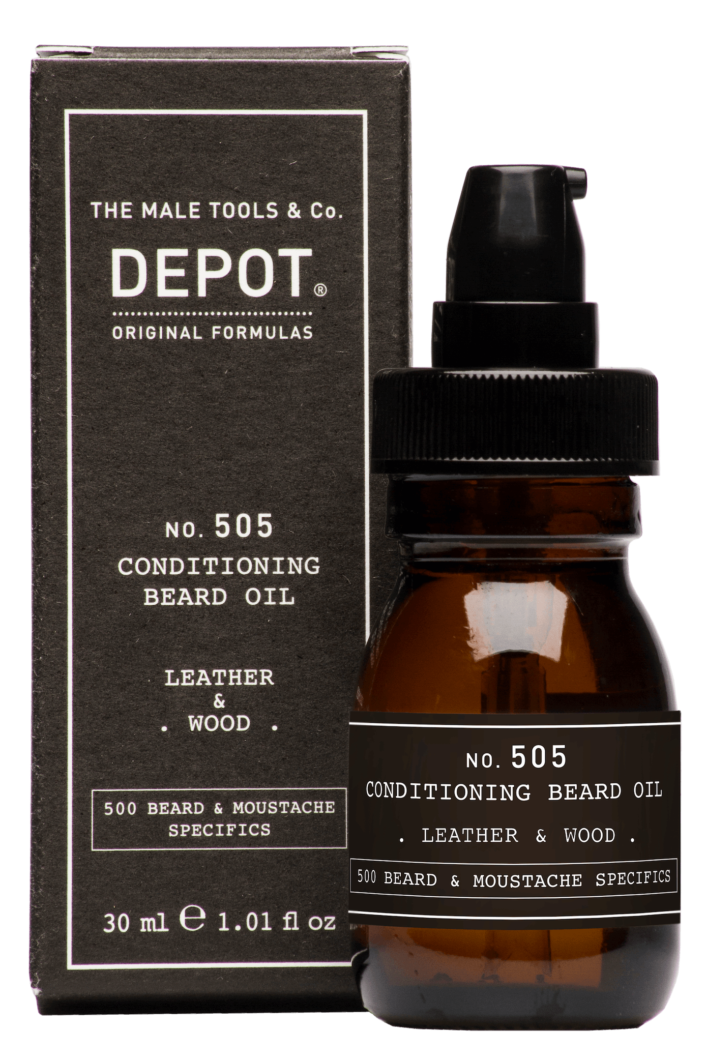 Depot NO. 505 CONDITIONING BEARD OIL LEATHER & WOOD 30ML