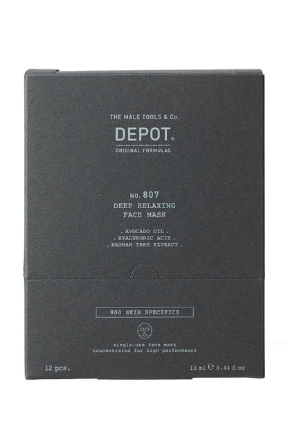 DEPOT 807 DEEP RELAXING FACE MASK