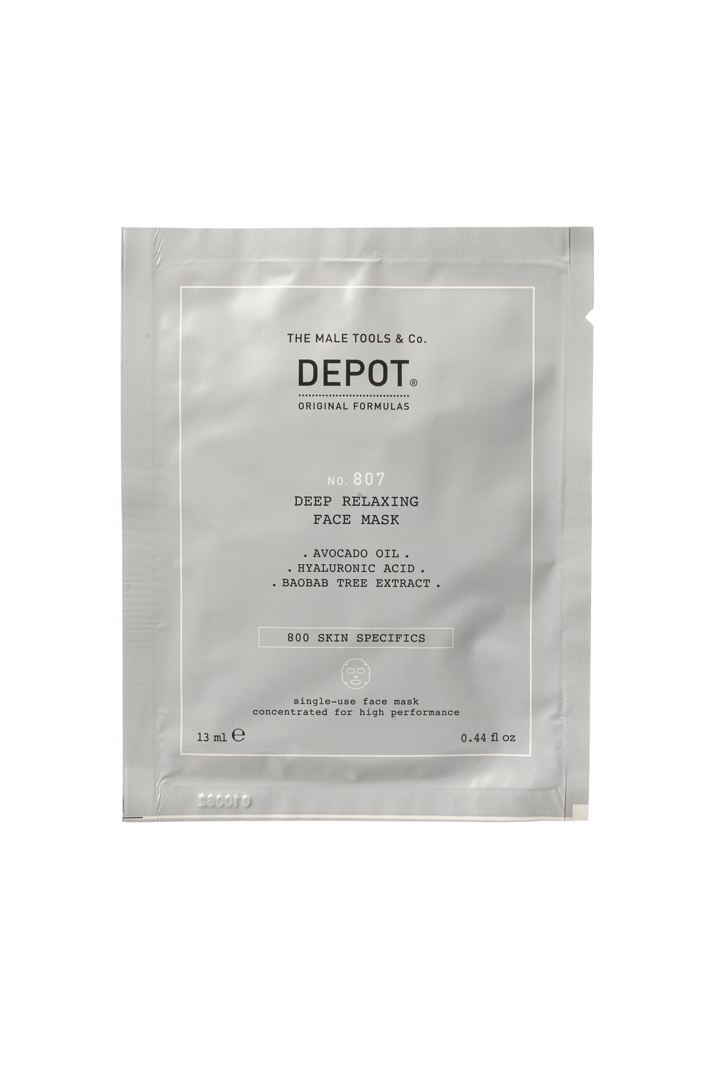 DEPOT 807 DEEP RELAXING FACE MASK