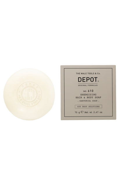 DEPOT NO. 610 ENERGIZING HAIR & BODY SOAP 70GR