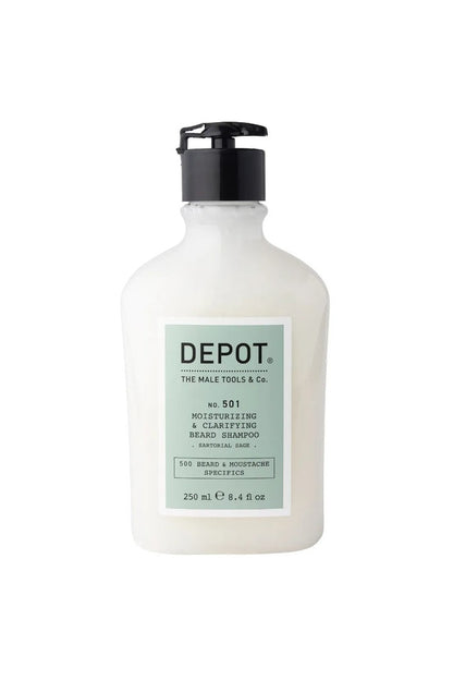 DEPOT 501 MOISTURIZING & CLARIFYING BEARD SHAMPOO SARTORIAL SAGE