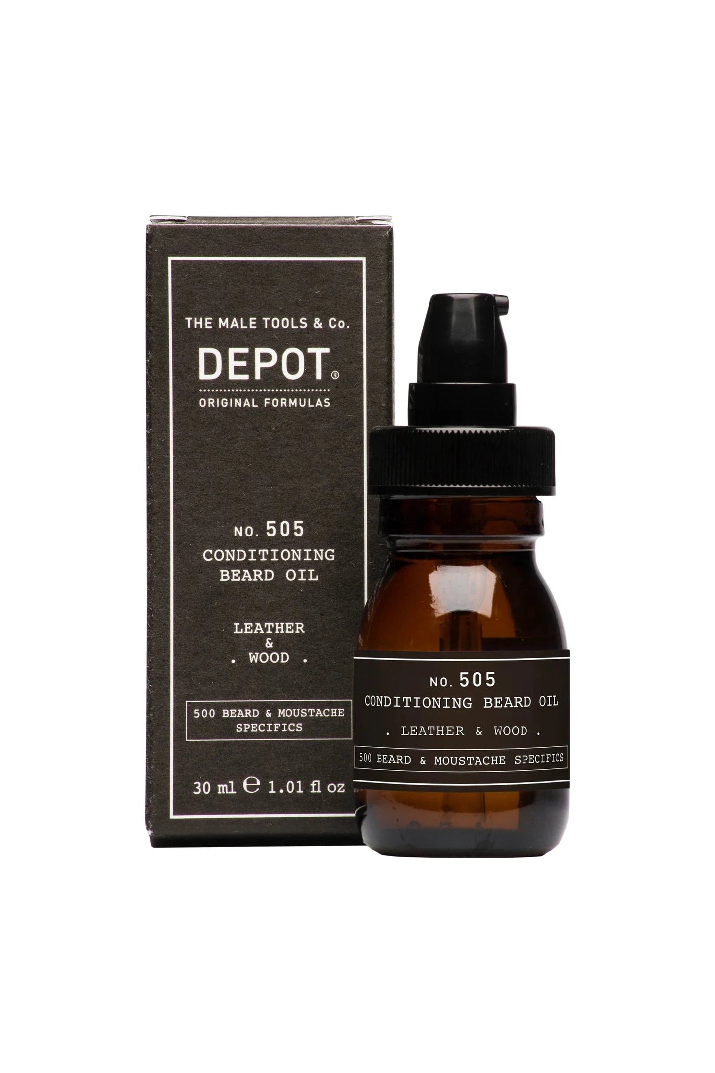 Depot NO. 505 CONDITIONING BEARD OIL LEATHER & WOOD 30ML