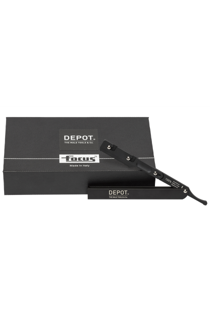 Depot NO. 738 Shavette Razor Aluminium Black