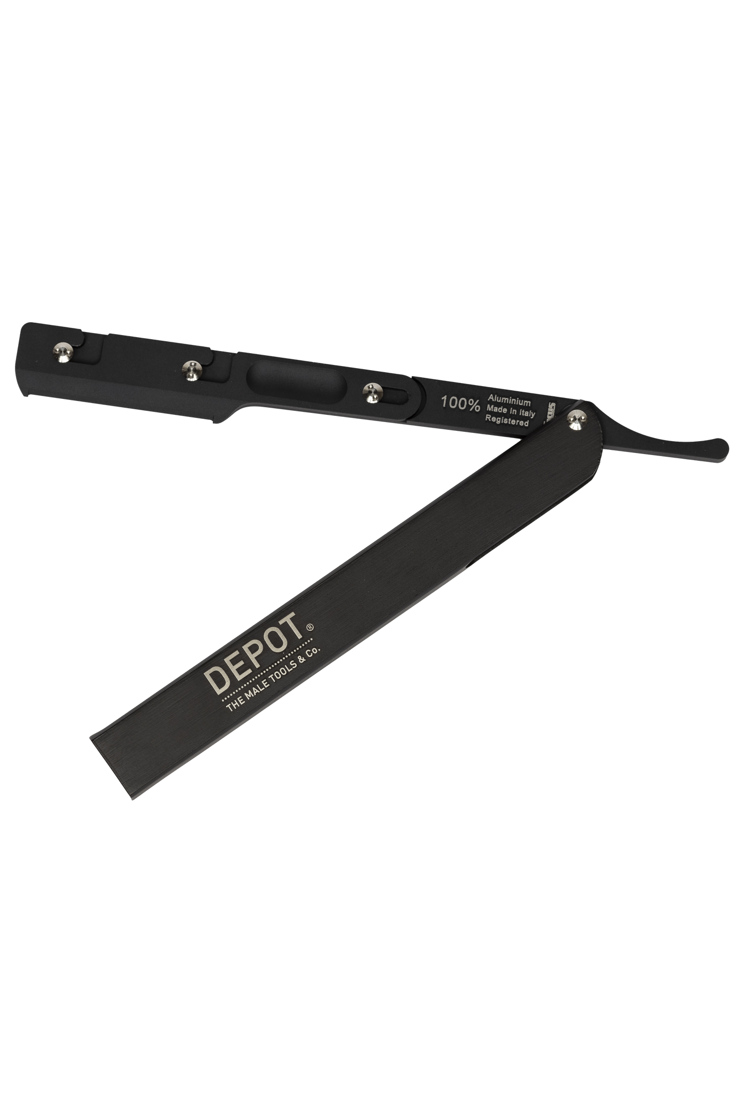 Depot NO. 738 Shavette Razor Aluminium Black