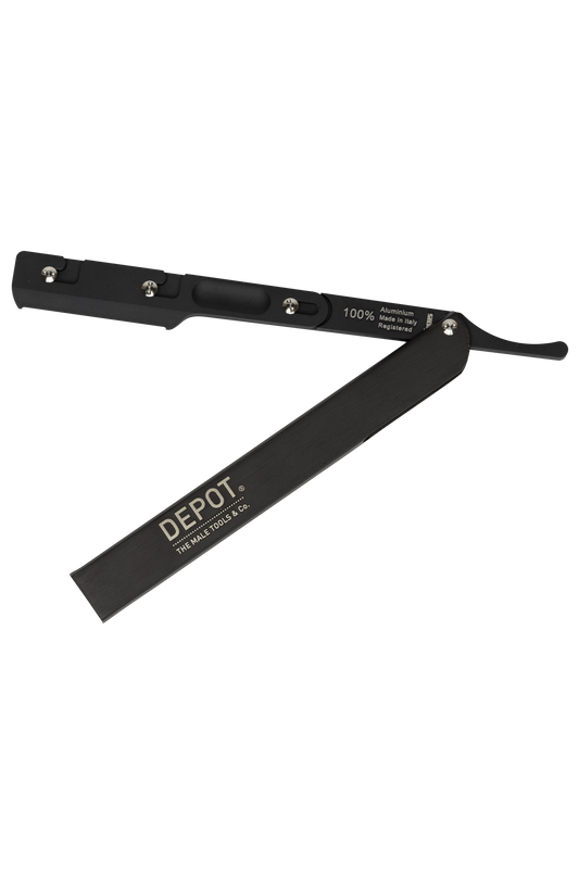 Depot NO. 738 Shavette Razor Aluminium Black