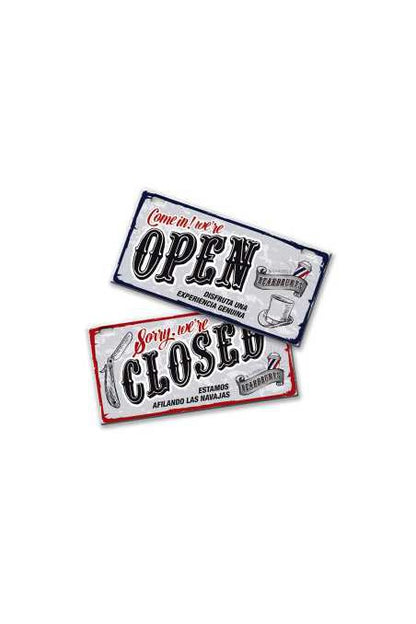 BEARDBURYS OPEN/CLOSED SIGN