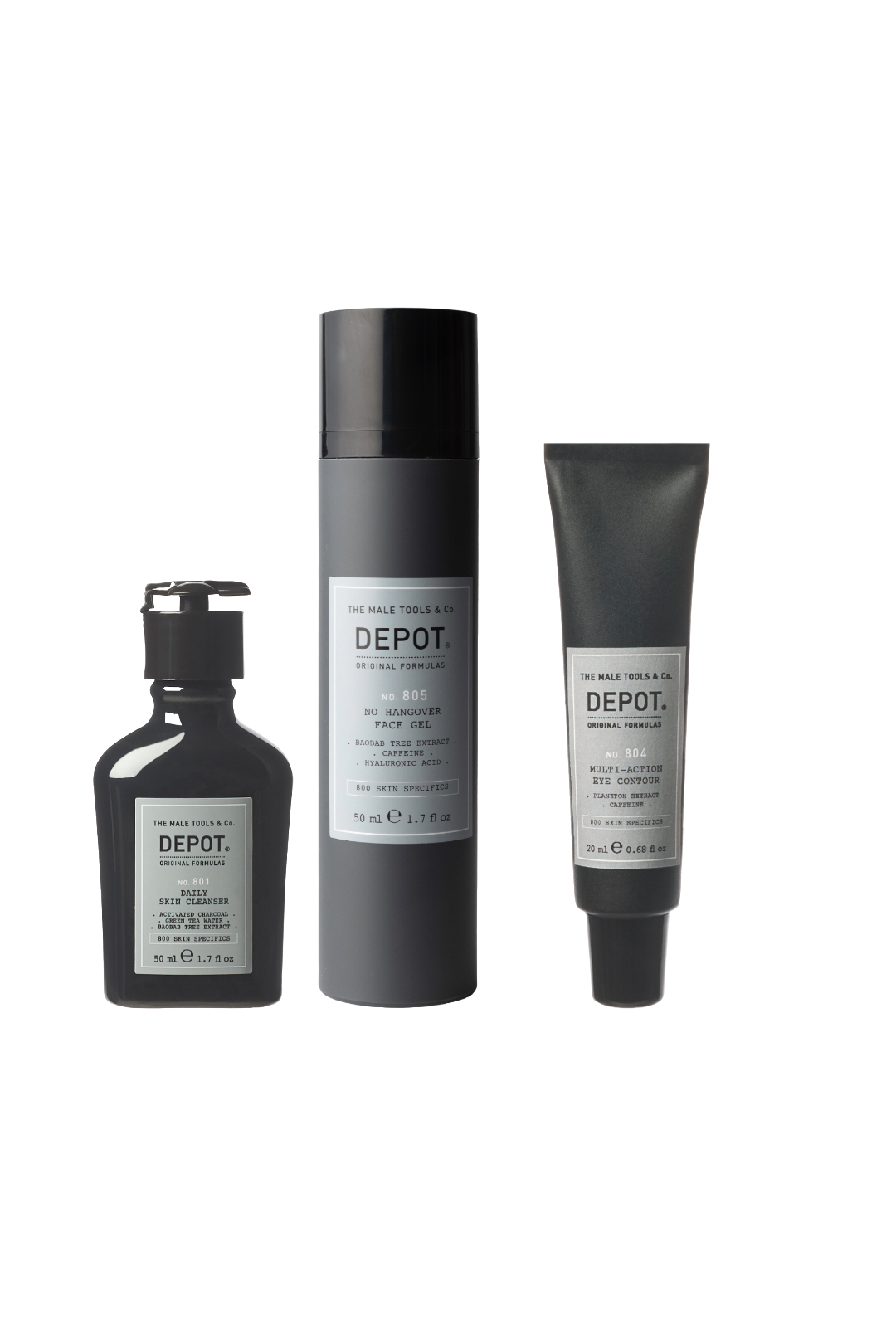 DEPOT MALE TOOLS WAKE-UP SKIN TREATMENT KIT