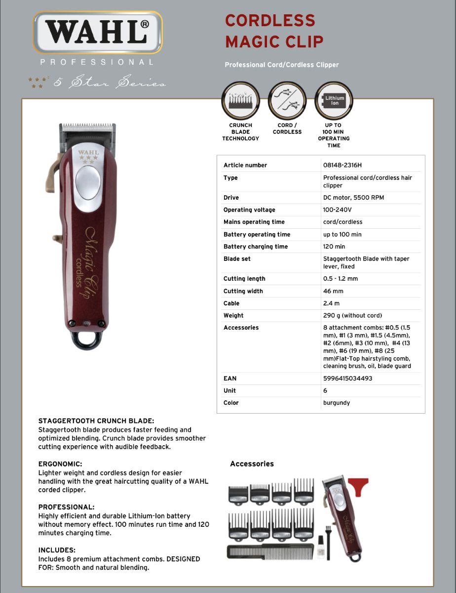 Wahl Magic Clip Cordless