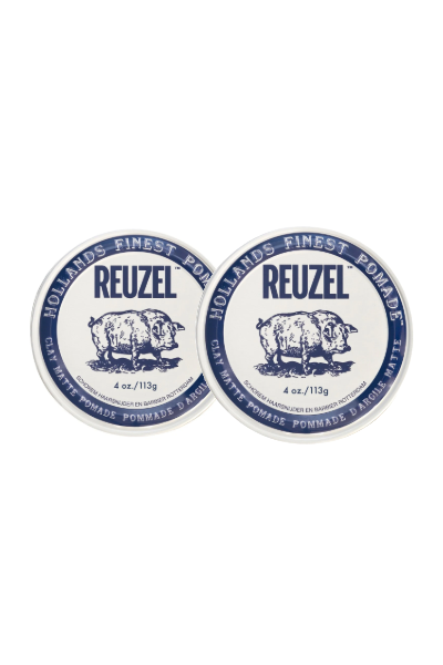 REUZEL CLAY MATTE POMADE 113G X2